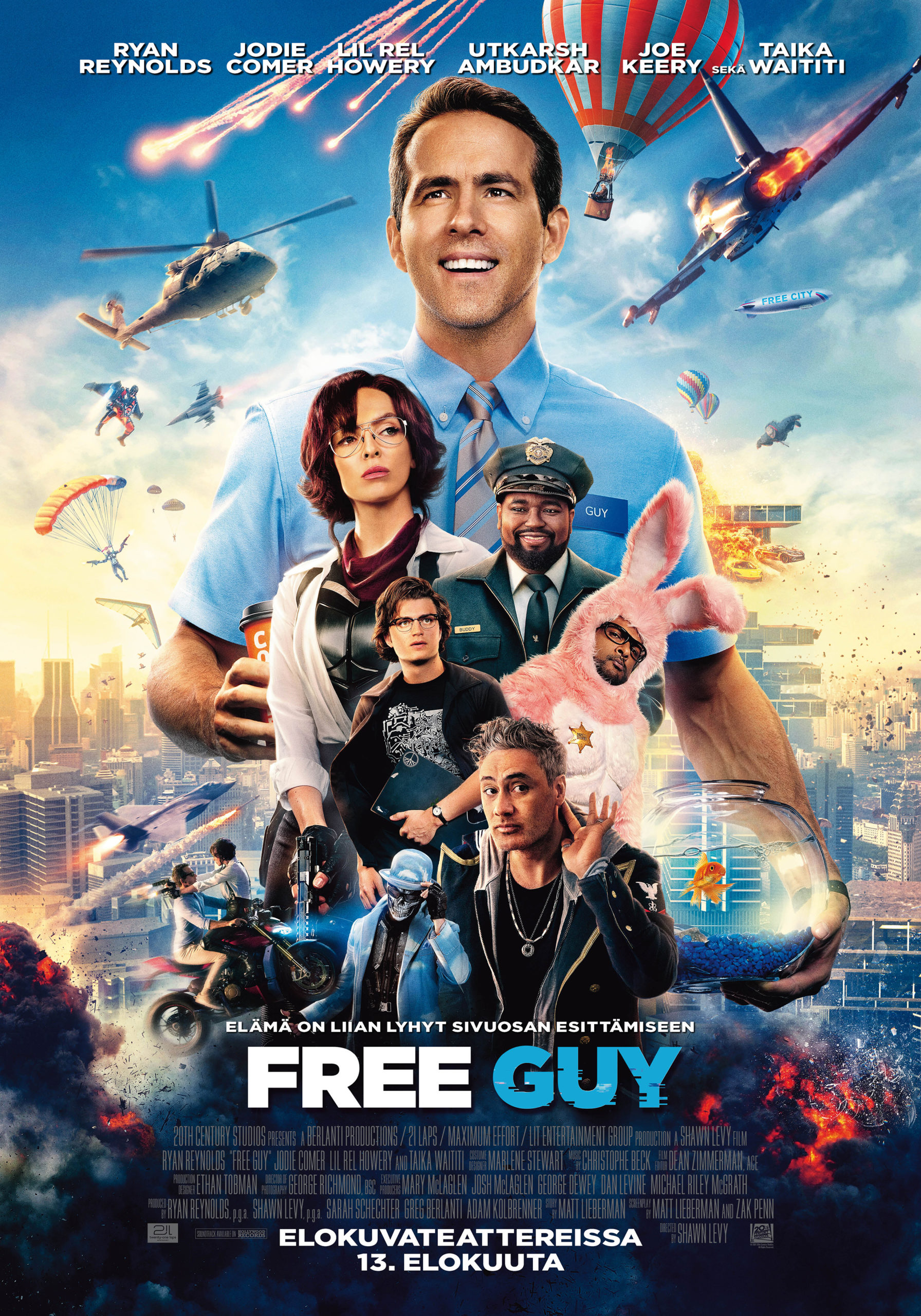Movie poster of Free Guy.