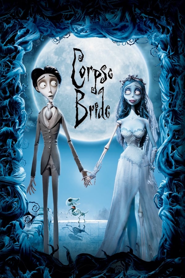 Tim Burtons Corpse Bride elokuvan juliste.