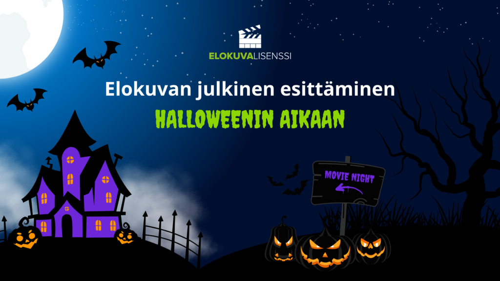 Elokuvan julkinen esittäminen halloweenin aikaan